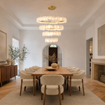 Spiral Alabaster Chandelier – Gold & White 4‑6 Layer Luxury Ceiling Light