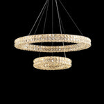 Spiridon Crystal Chandelier with Integrated LED – Silver Finish