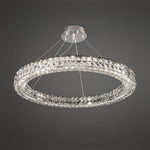 Spiridon Crystal Chandelier with Integrated LED – Silver Finish