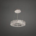 Spiridon Crystal Chandelier with Integrated LED – Silver Finish