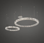 Spiridon Crystal Chandelier with Integrated LED – Silver Finish