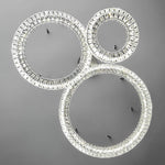 Spiridon Crystal Chandelier with Integrated LED – Silver Finish