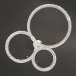 Spiridon Crystal Chandelier with Integrated LED – Silver Finish