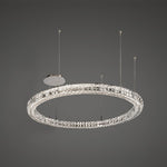 Spiridon Crystal Chandelier with Integrated LED – Silver Finish