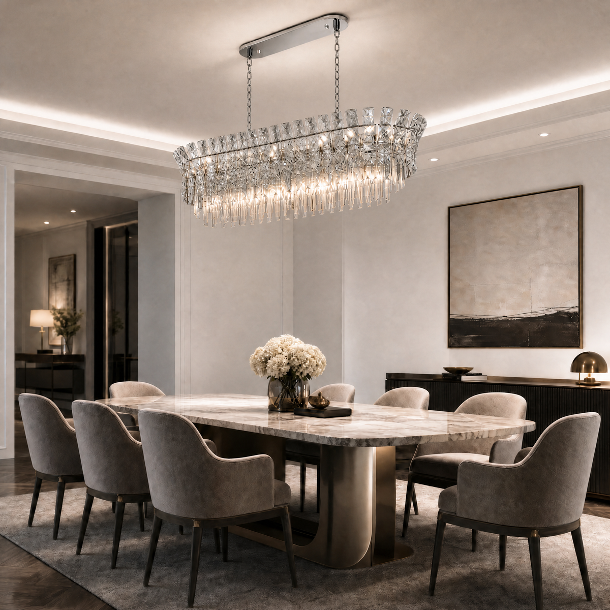 Splendore Statement Crown Chandelier
