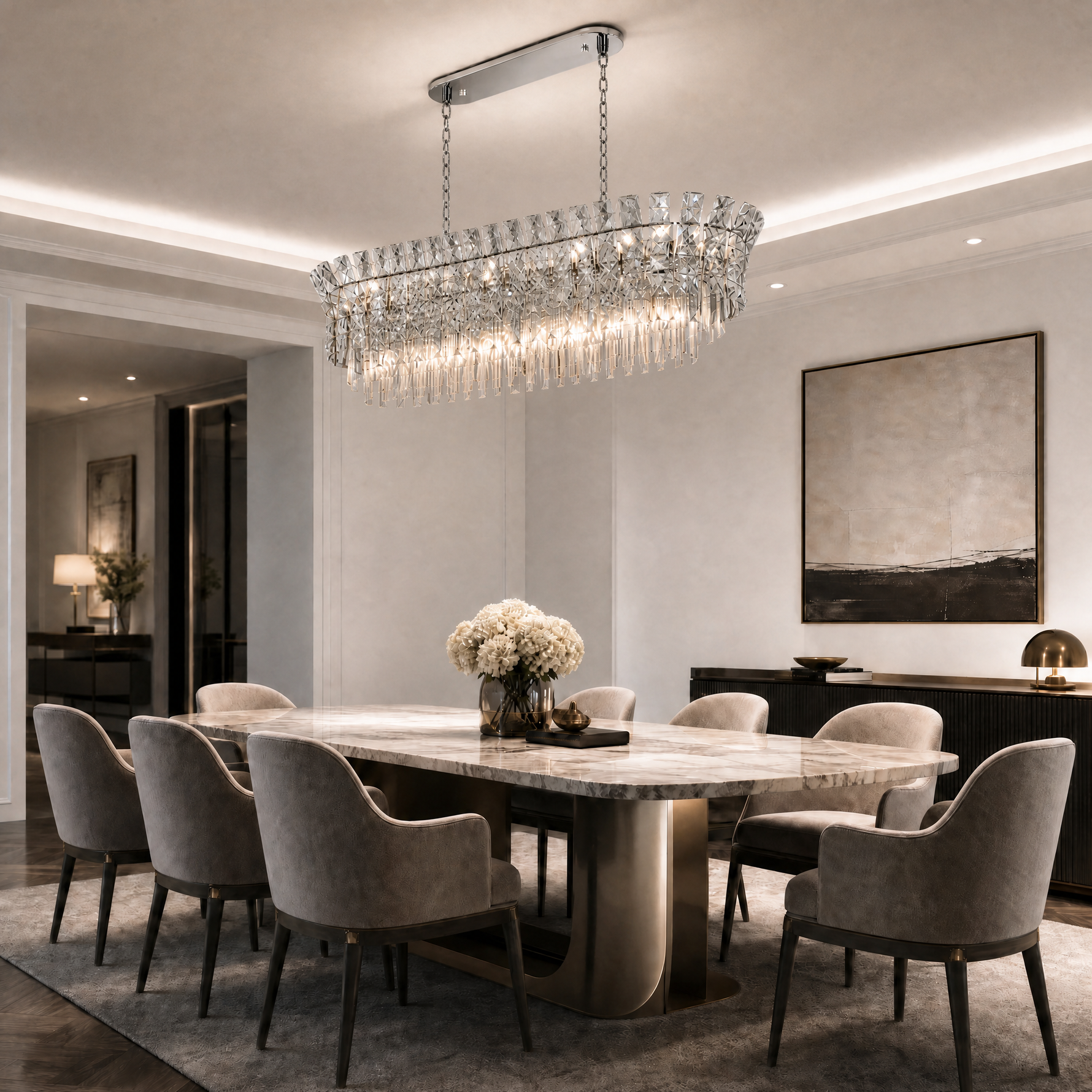 Splendore Statement Crown Chandelier