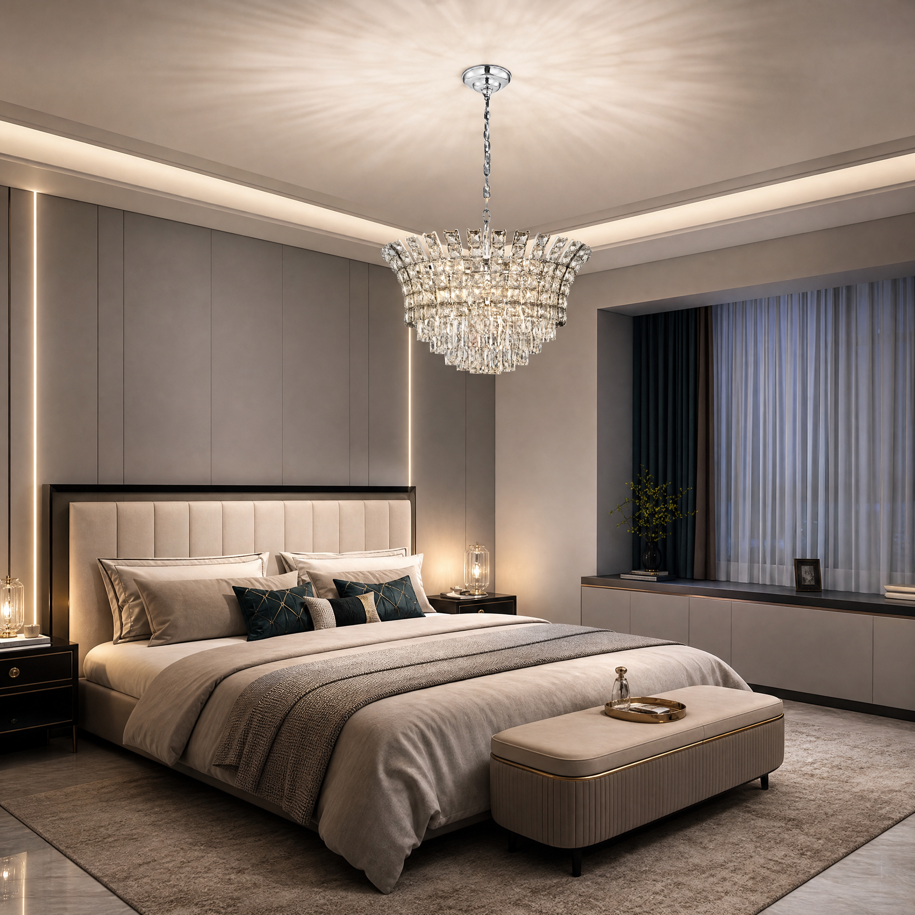 Splendore Statement Halo Chandelier