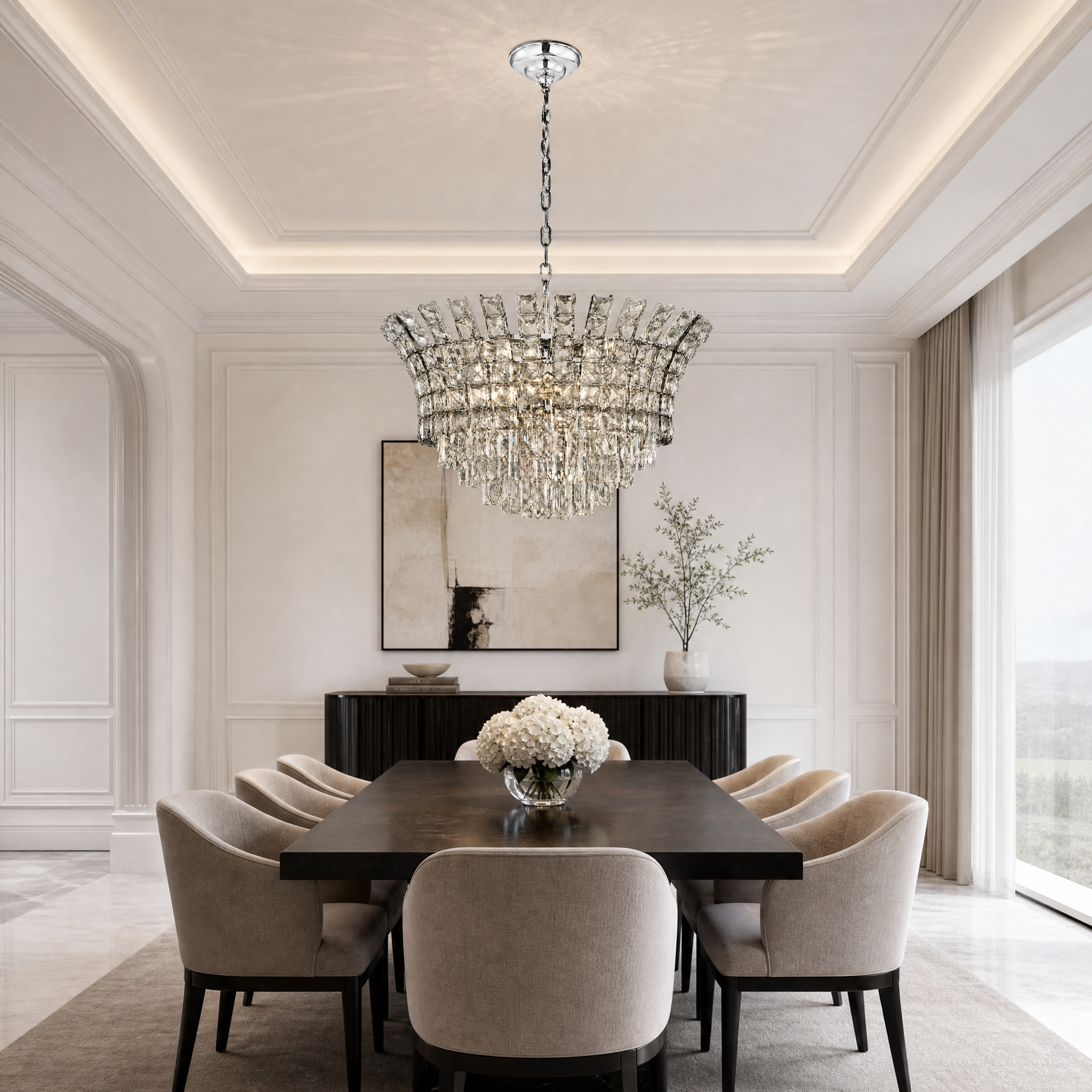 Splendore Statement Halo Chandelier