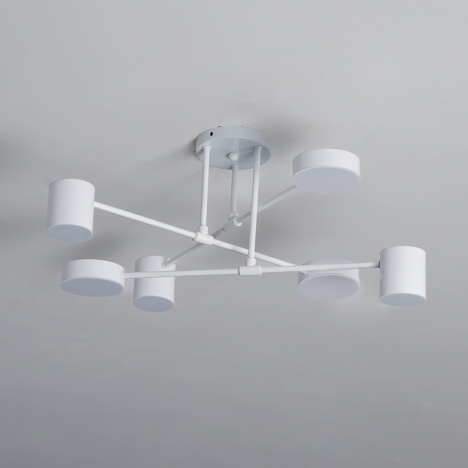 Gold Finish Sputnik Flush Ceiling Light with Integrated LED Shades