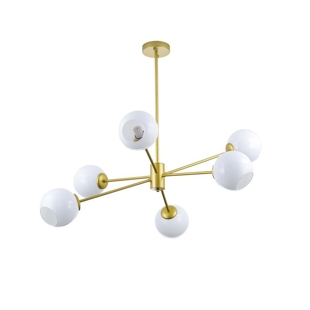 Staggered Glass 6 Light Chandelier - YIOSI