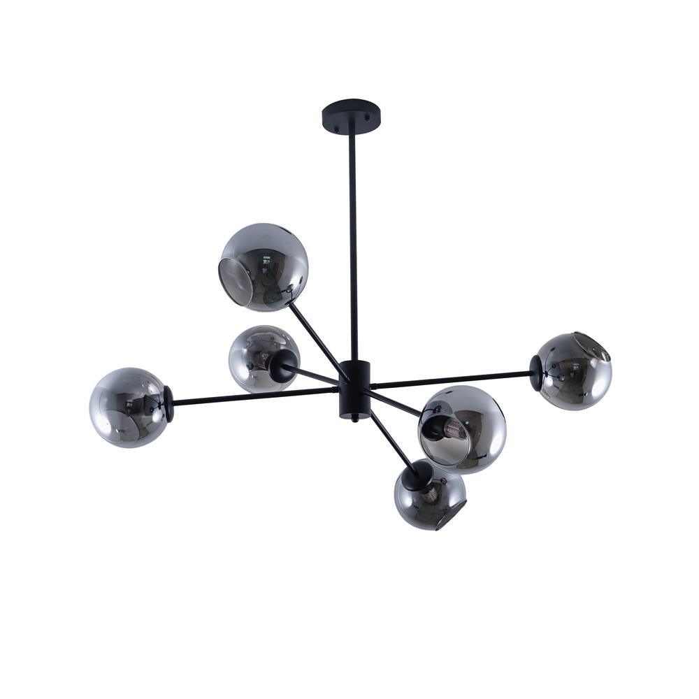 Staggered Glass 6 Light Chandelier - YIOSI