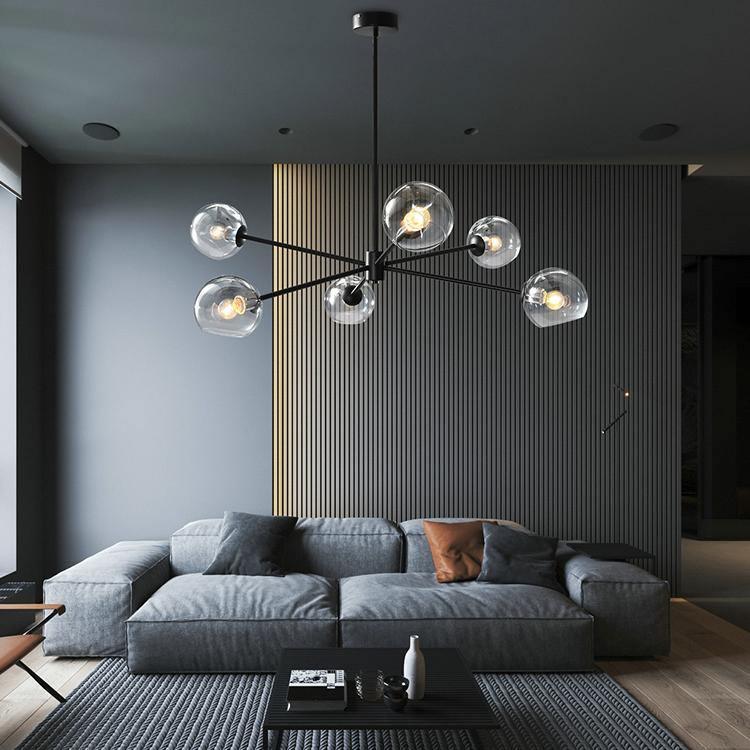 Staggered Glass 6 Light Chandelier - YIOSI