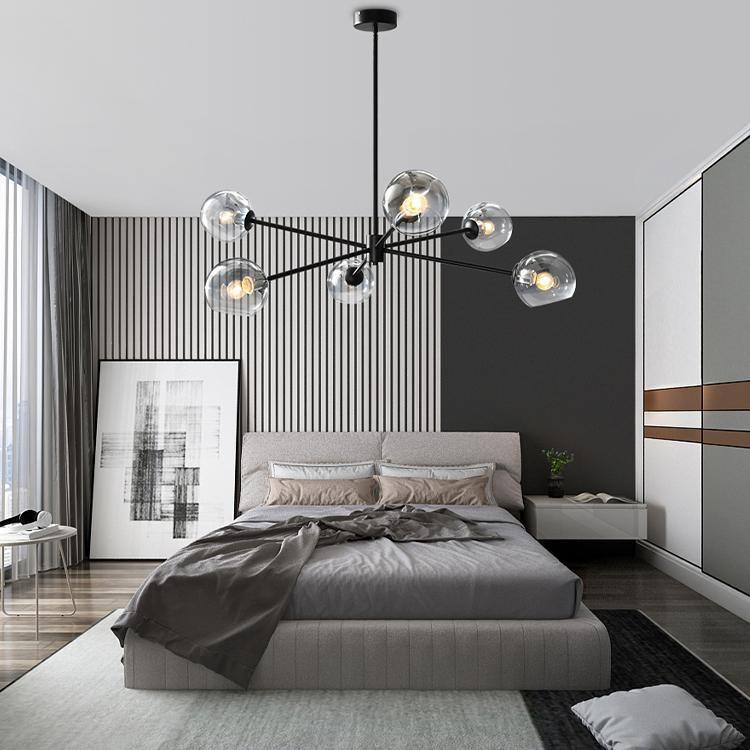 Staggered Glass 6 Light Chandelier - YIOSI