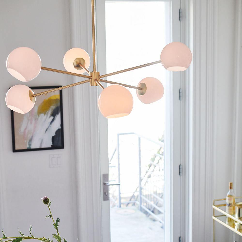 Staggered Glass 6 Light Chandelier - YIOSI