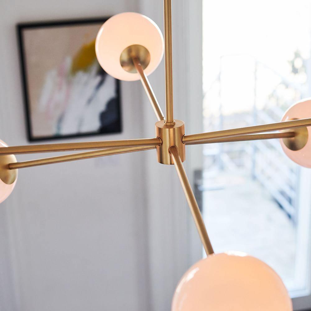 Staggered Glass 6 Light Chandelier - YIOSI