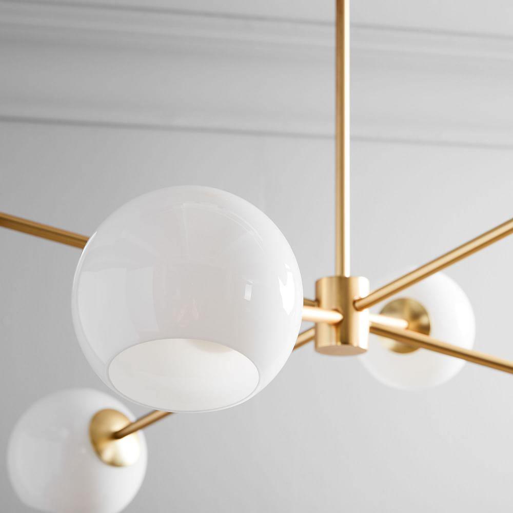 Staggered Glass 6 Light Chandelier - YIOSI