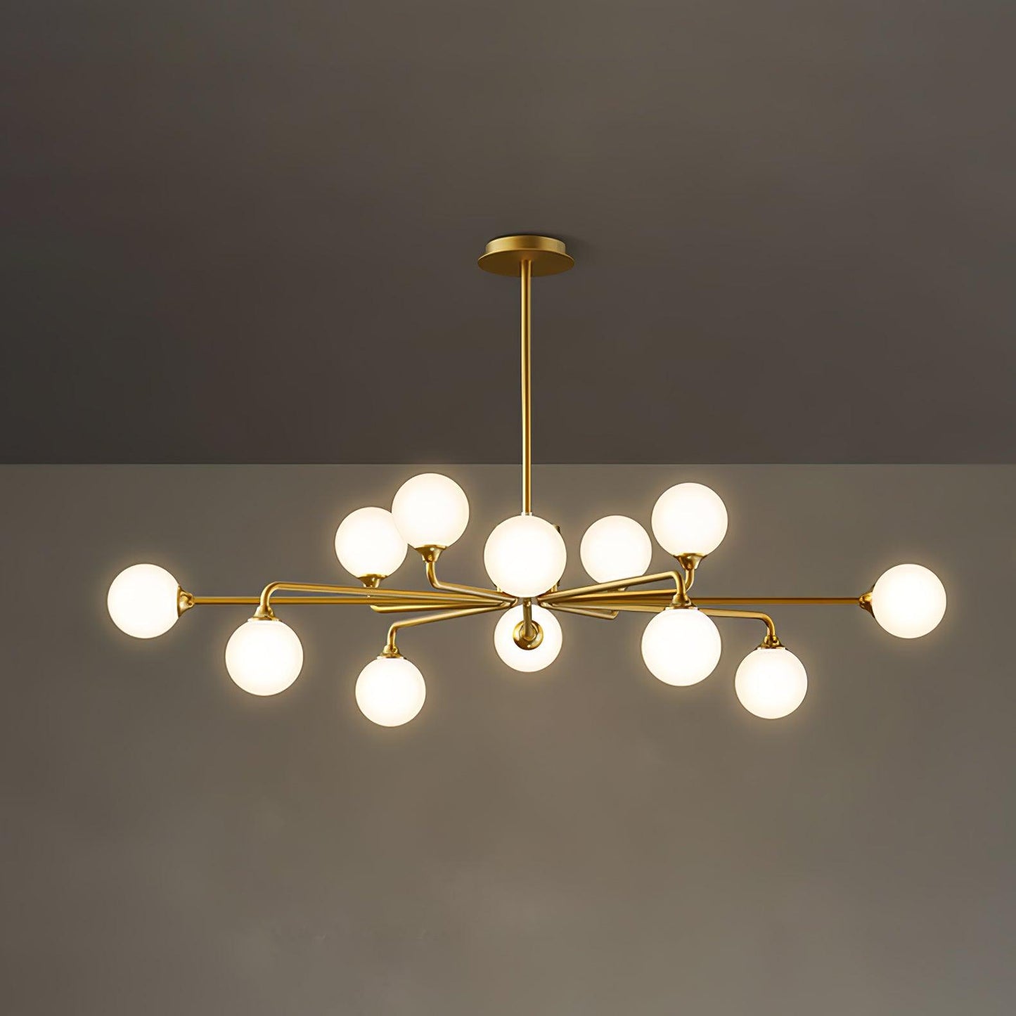 Staggered Glass Globes Chandelier - YIOSI