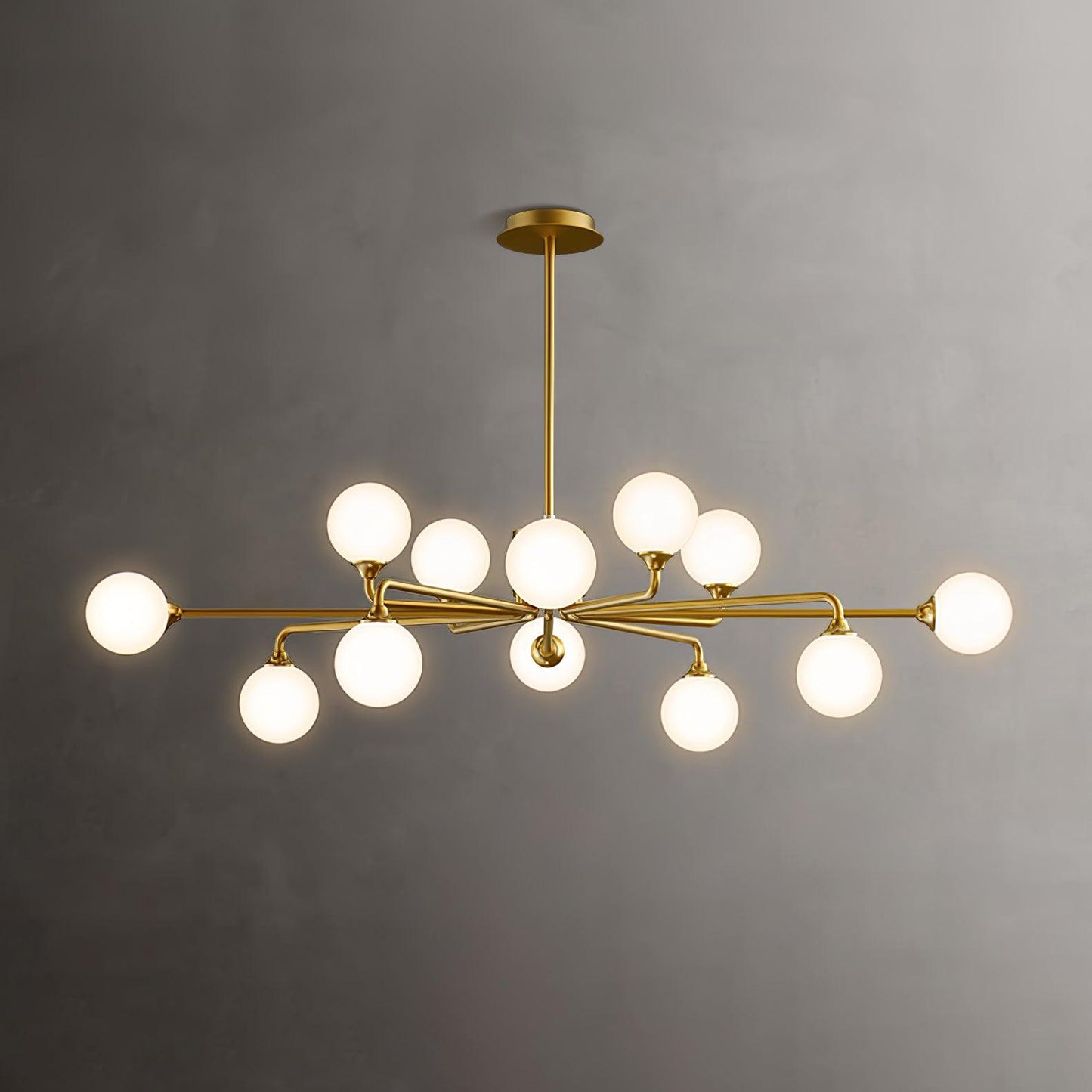 Staggered Glass Globes Chandelier - YIOSI