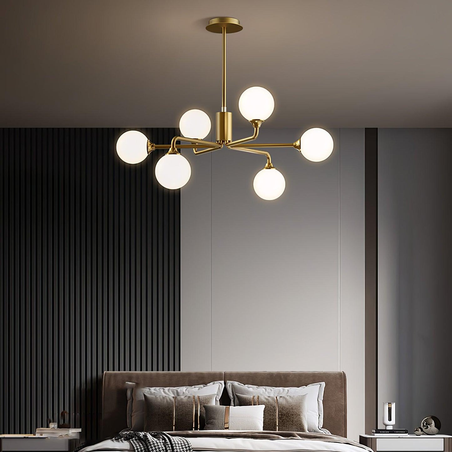 Staggered Glass Globes Chandelier - YIOSI