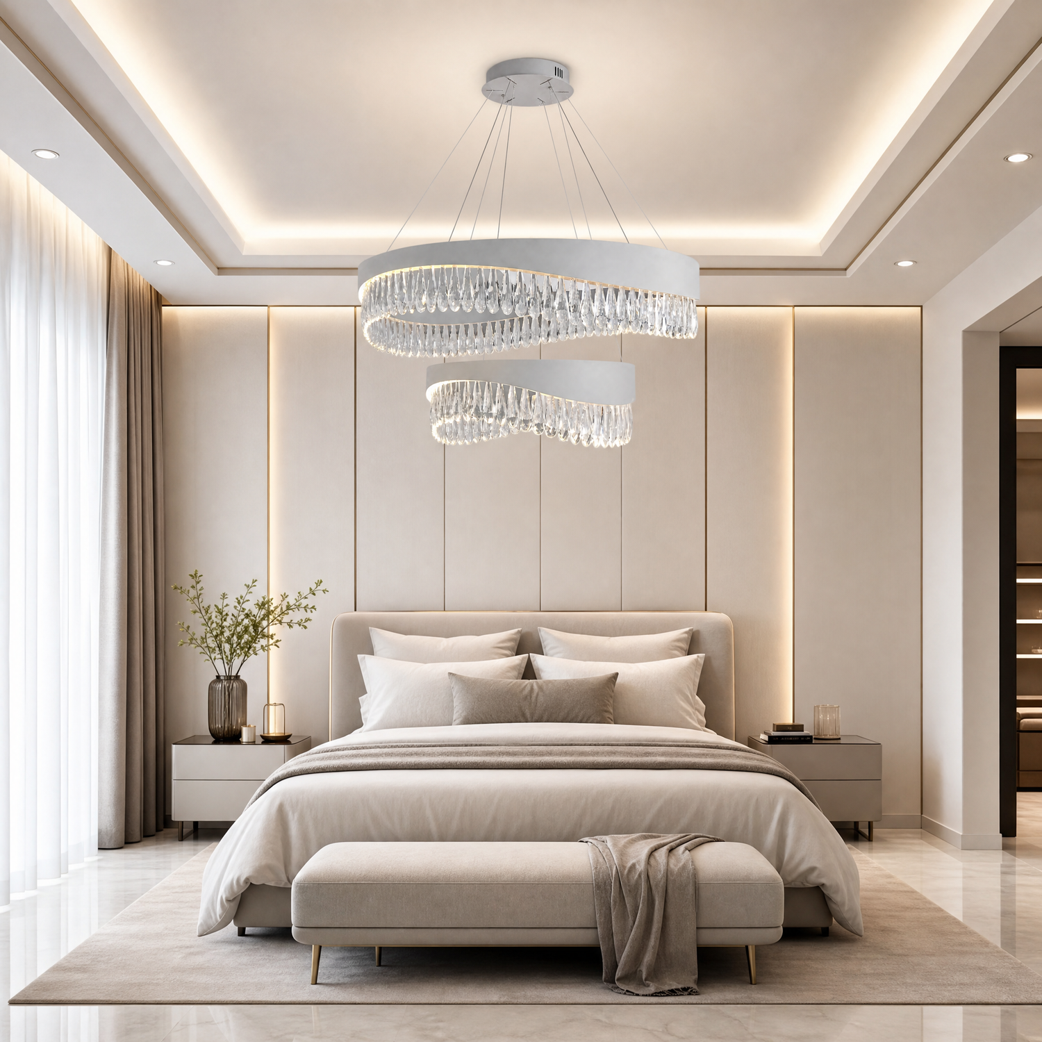 Stagno Crystal Duo Chandelier