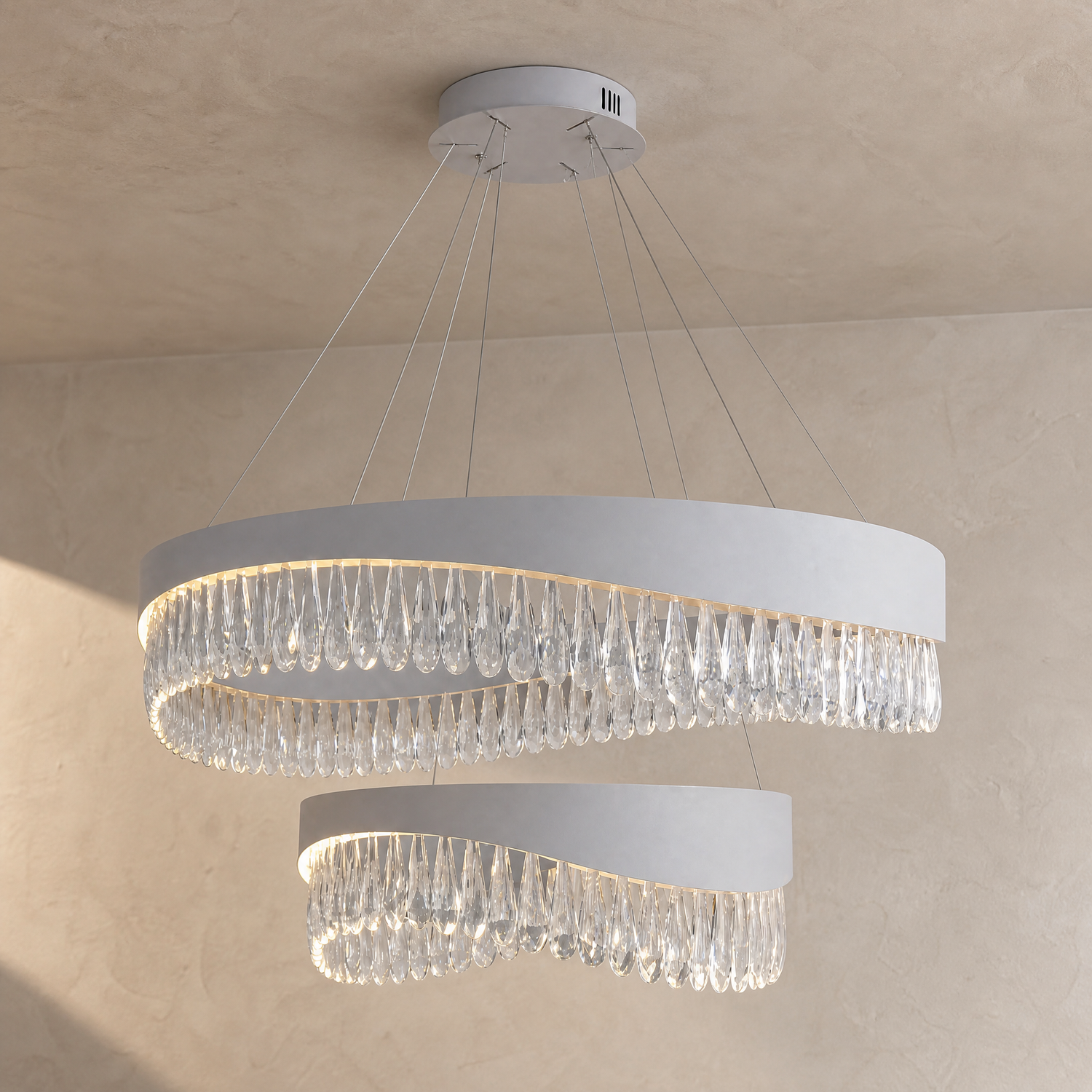 Stagno Crystal Duo Chandelier
