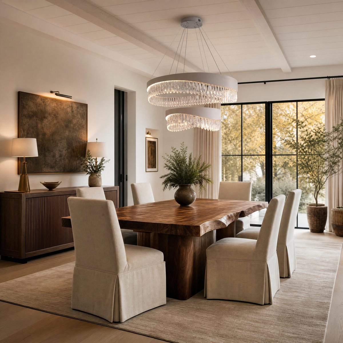 Stagno Crystal Duo Chandelier