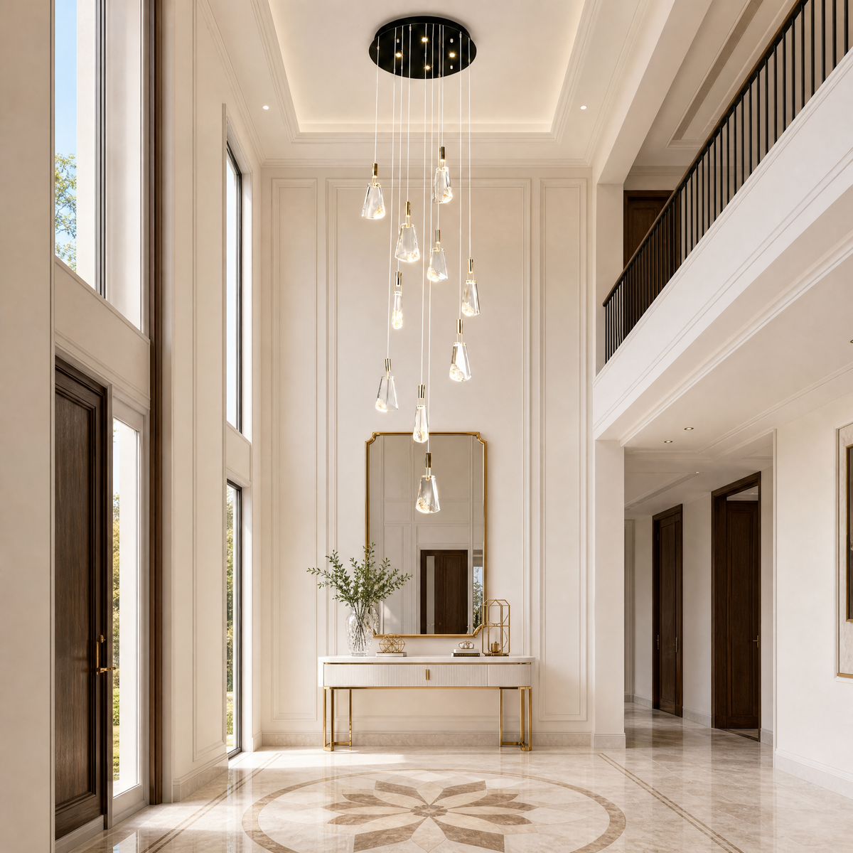 Stardust Fan Modern Multi-Tier Cluster Chandelier