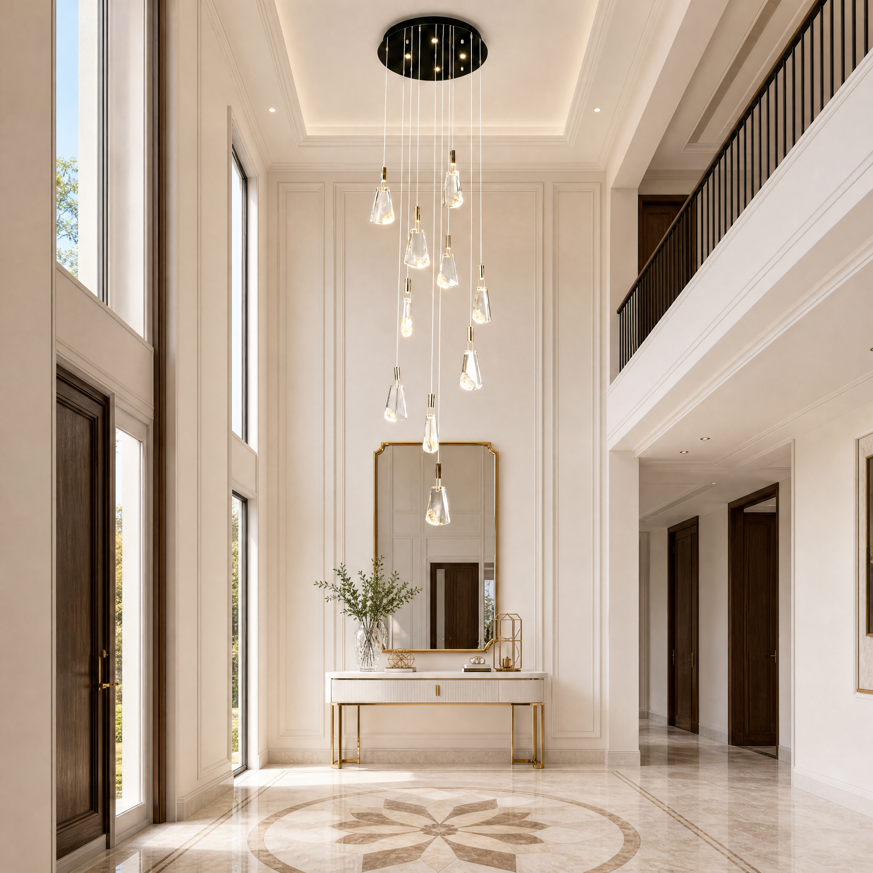 Stardust Fan Modern Multi-Tier Cluster Chandelier