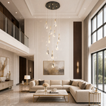 Stardust Fan Modern Multi-Tier Cluster Chandelier