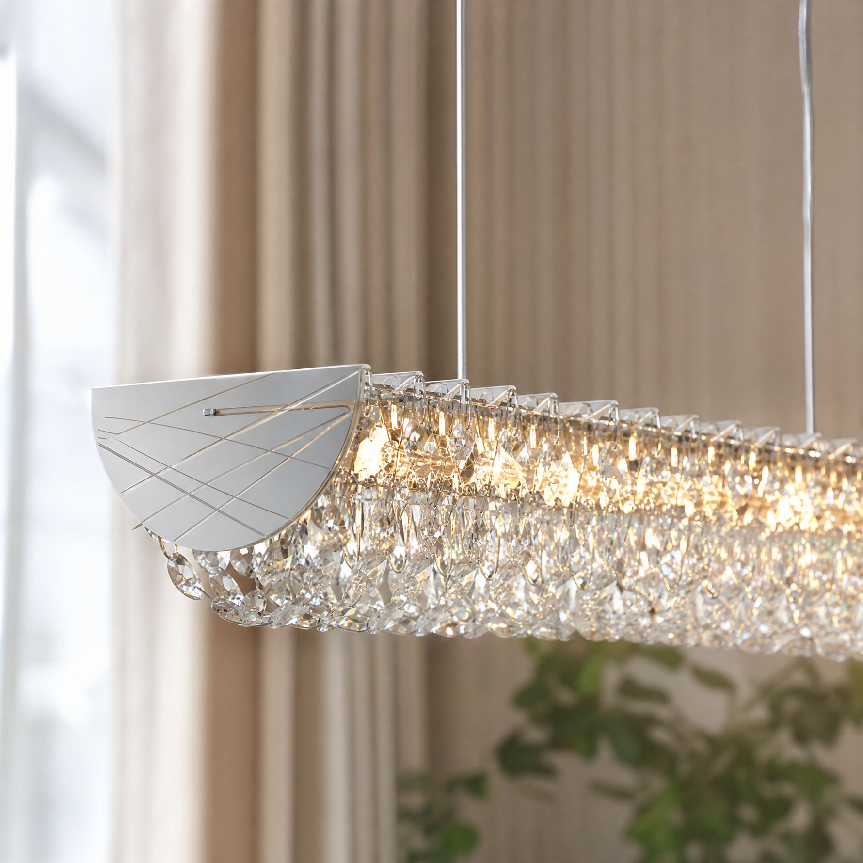 Stella Linear Crystal Chandelier