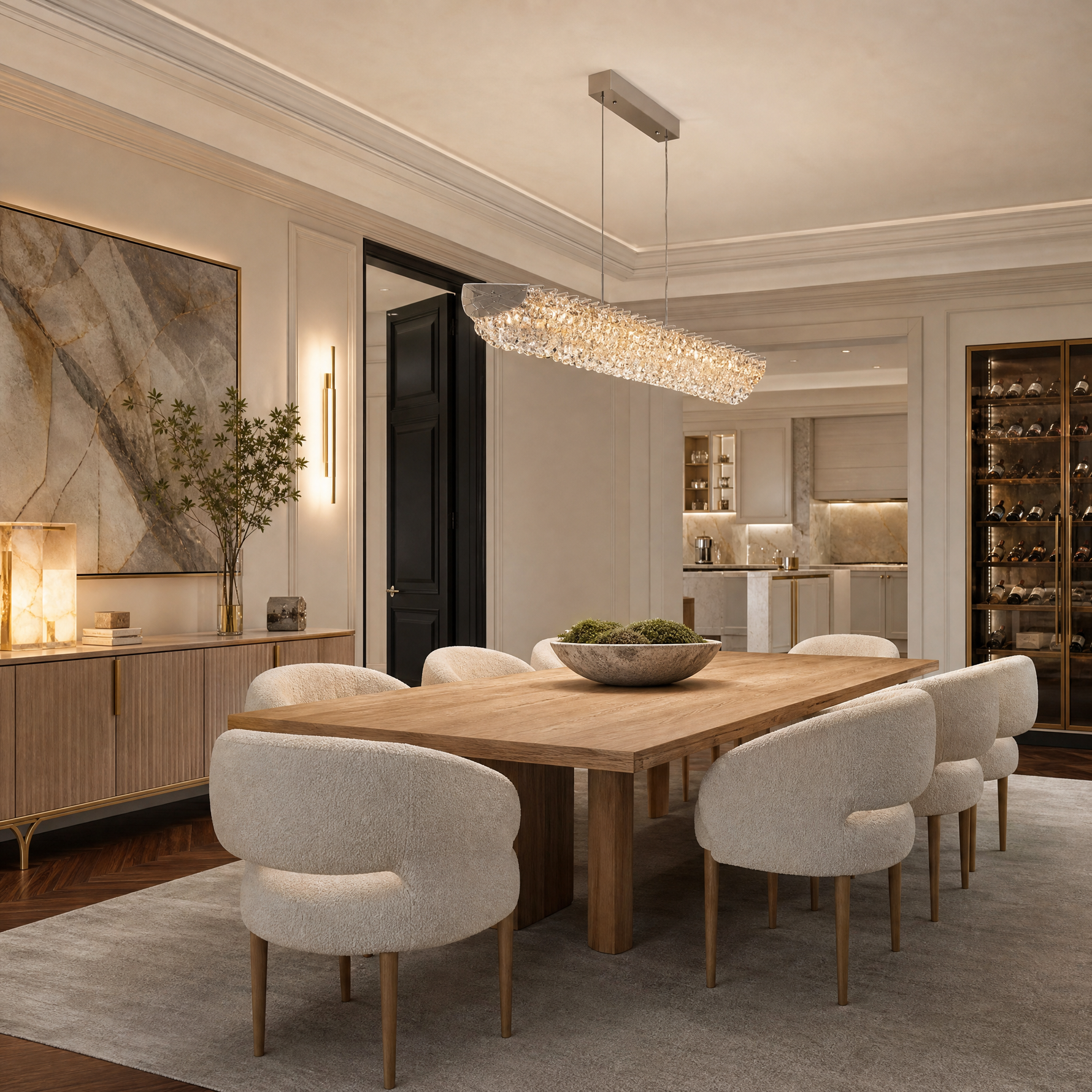Stella Linear Crystal Chandelier