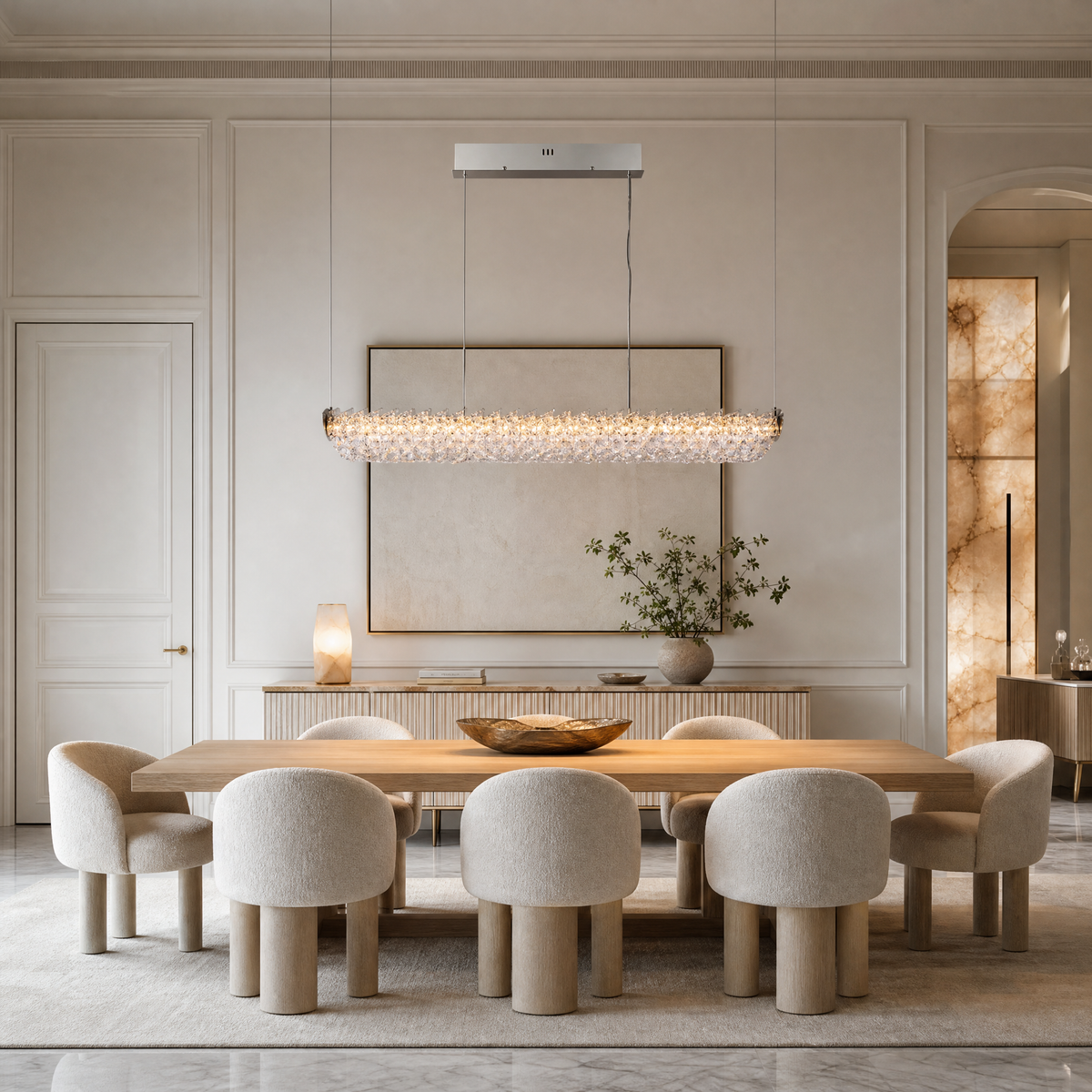 Stella Linear Crystal Chandelier