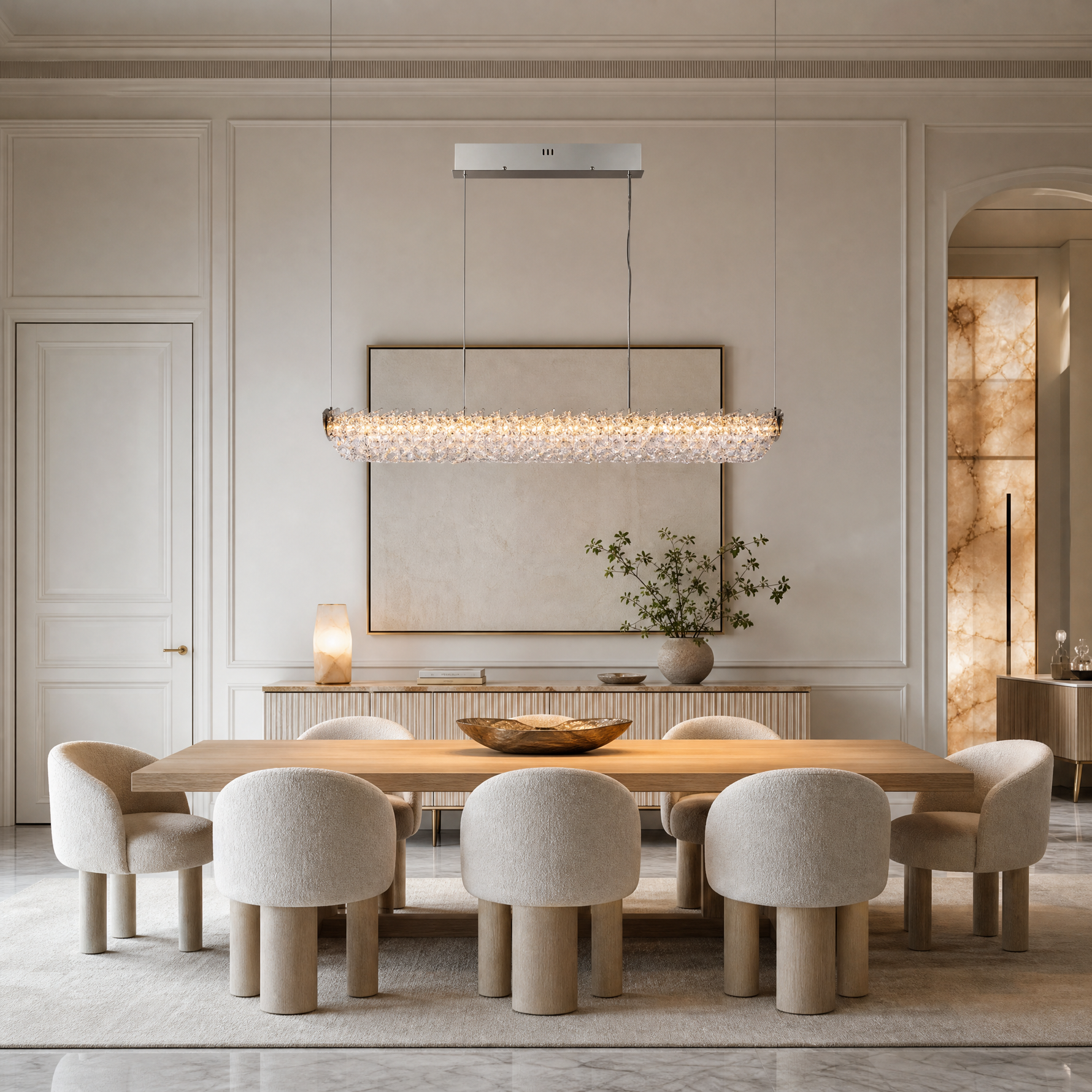 Stella Linear Crystal Chandelier