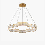 Stella Crystal Chandelier – Copper Finish Clear Crystal LED Ceiling Light