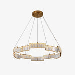 Stella Crystal Chandelier – Copper Finish Clear Crystal LED Ceiling Light