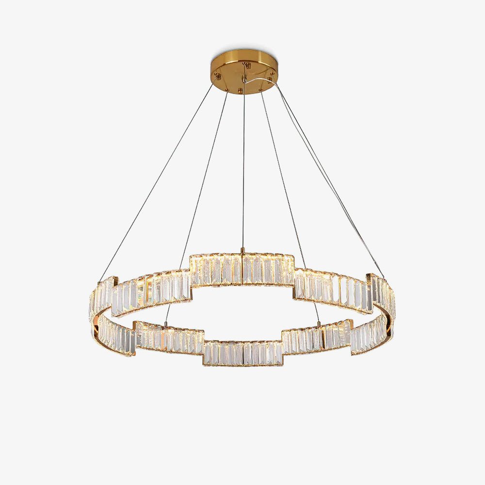 Stella Crystal Chandelier – Copper Finish Clear Crystal LED Ceiling Light