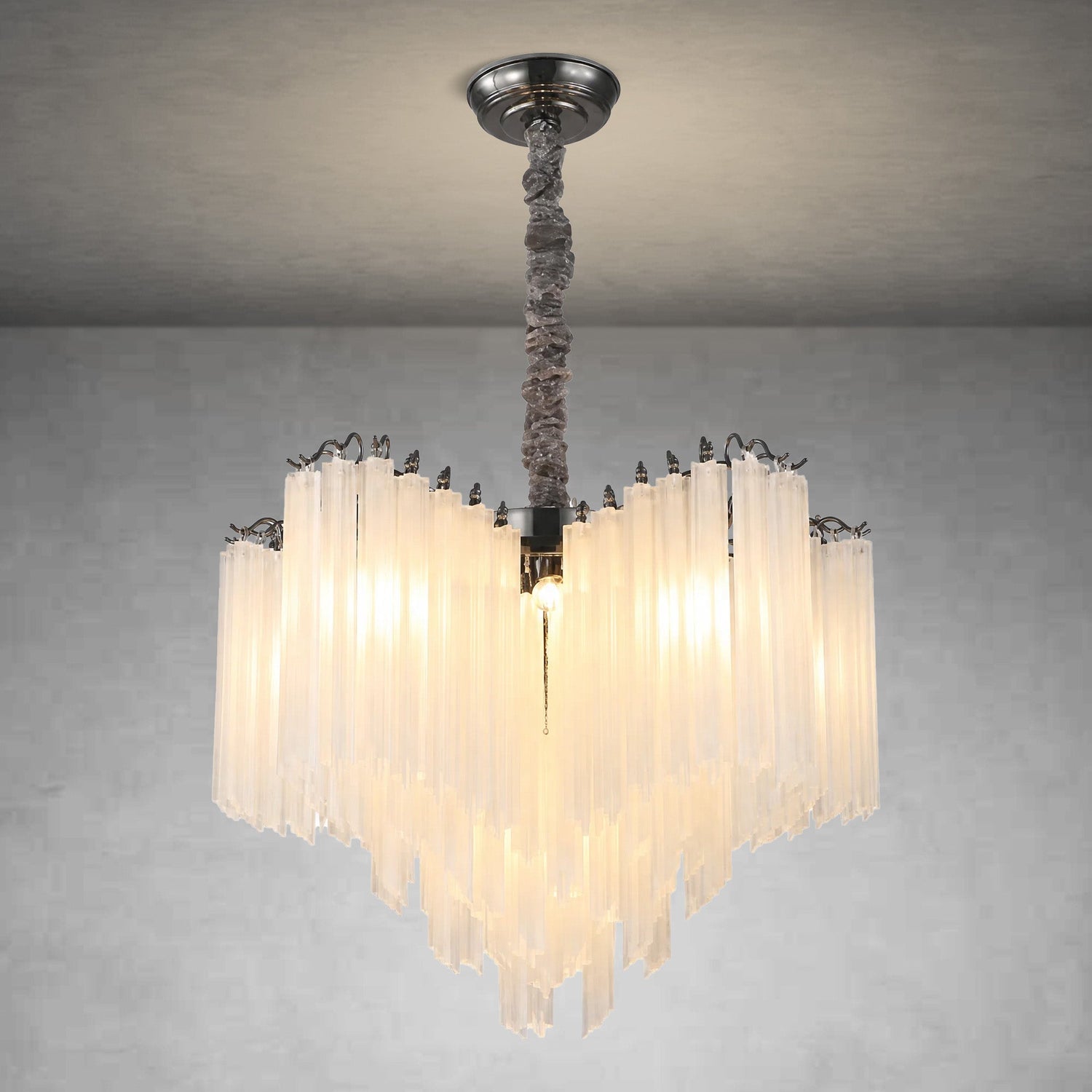 Glass Rod Chandelier