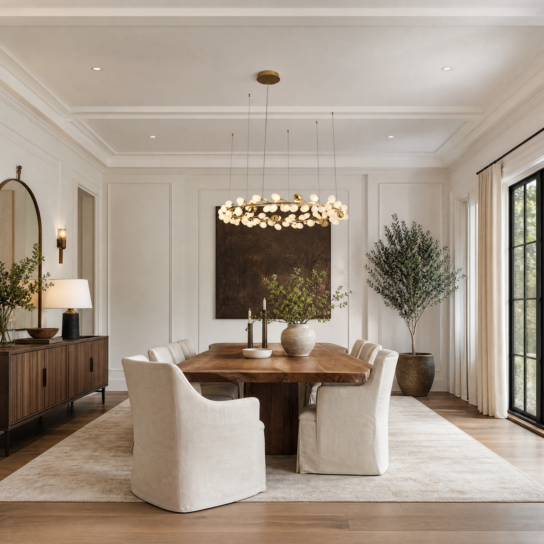Stilla Brass Chandelier