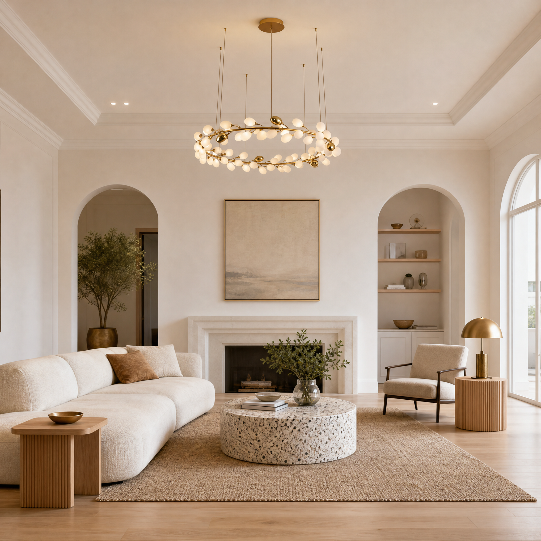 Stilla Brass Chandelier