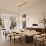Stilla Brass Linear Chandelier
