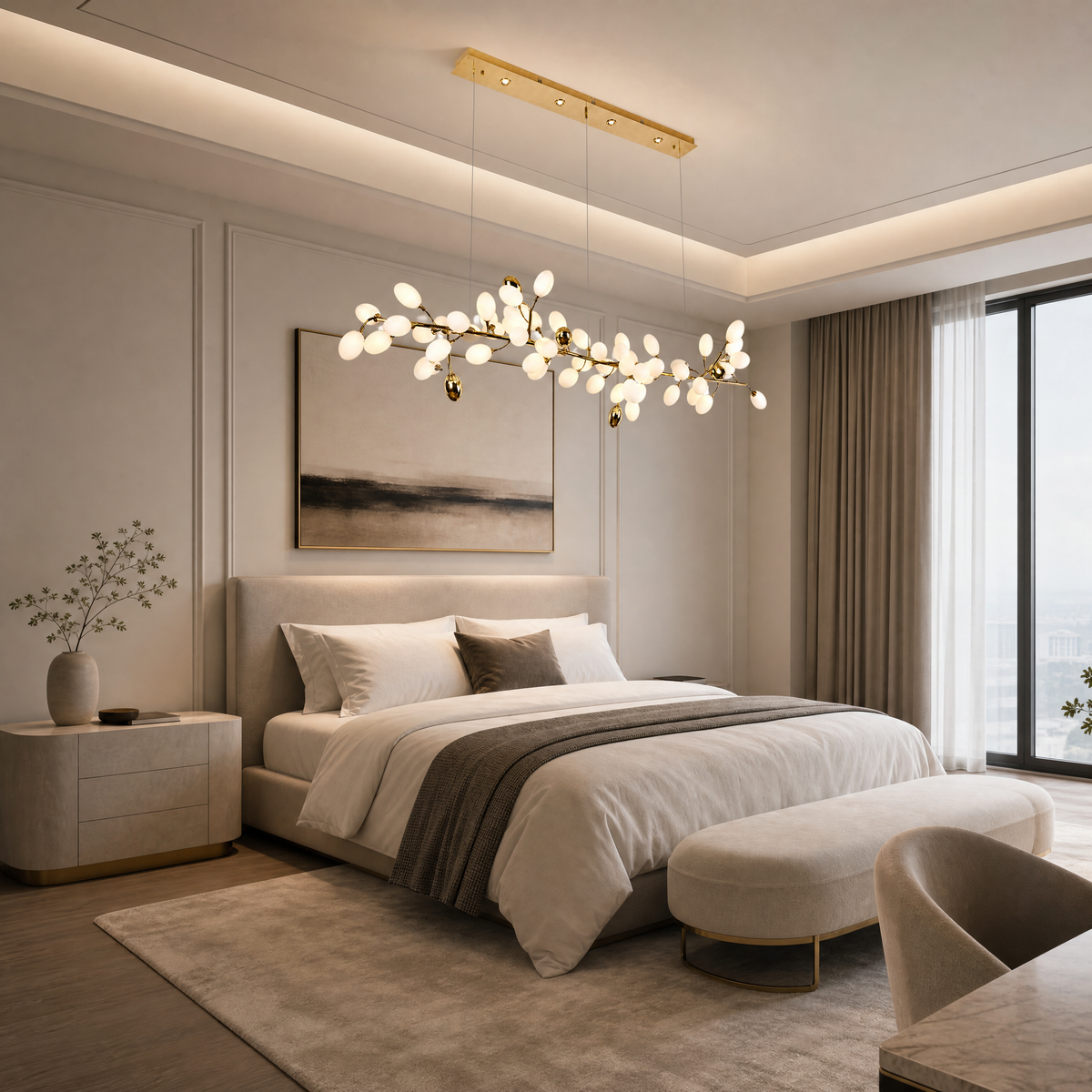 Stilla Brass Linear Chandelier