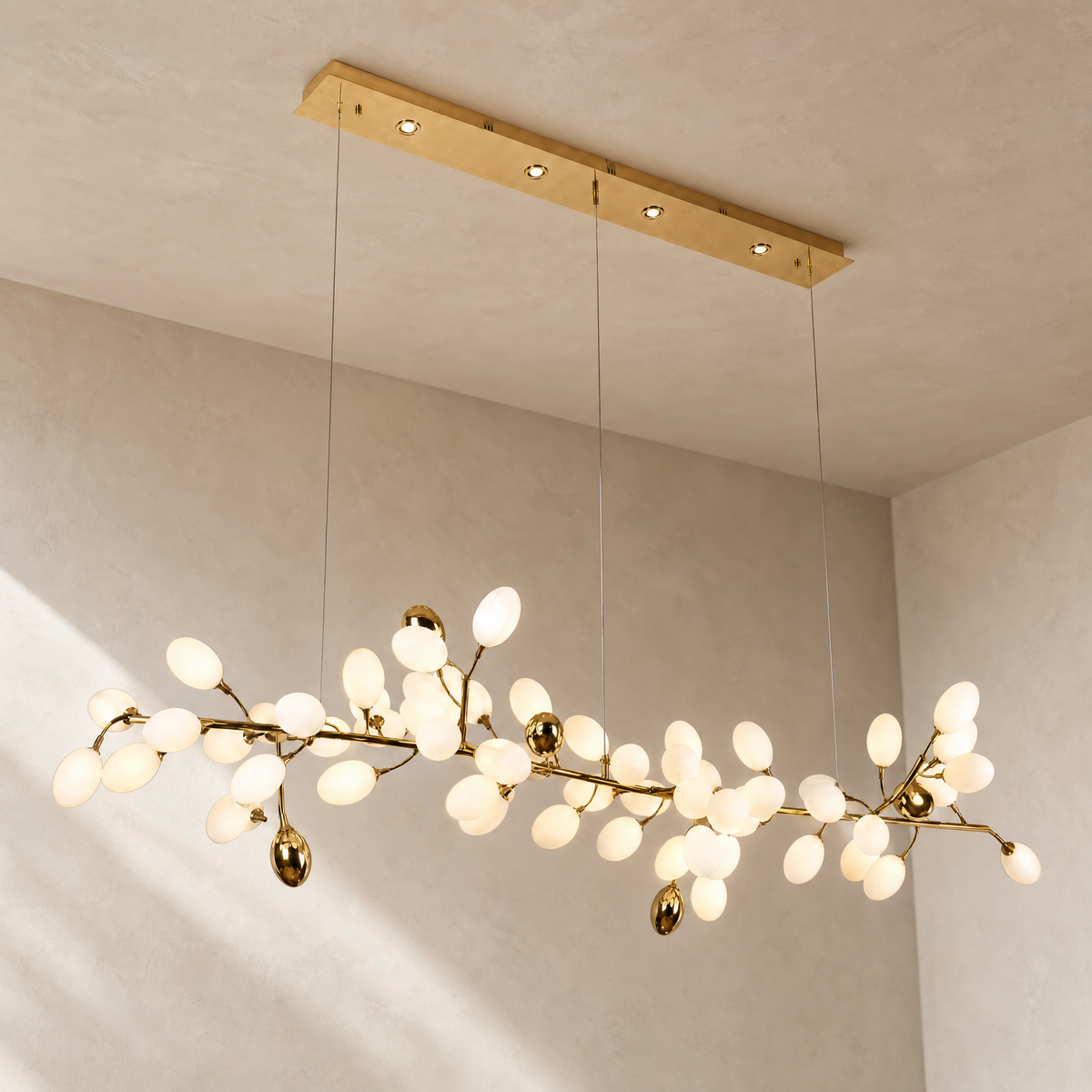 Stilla Brass Linear Chandelier