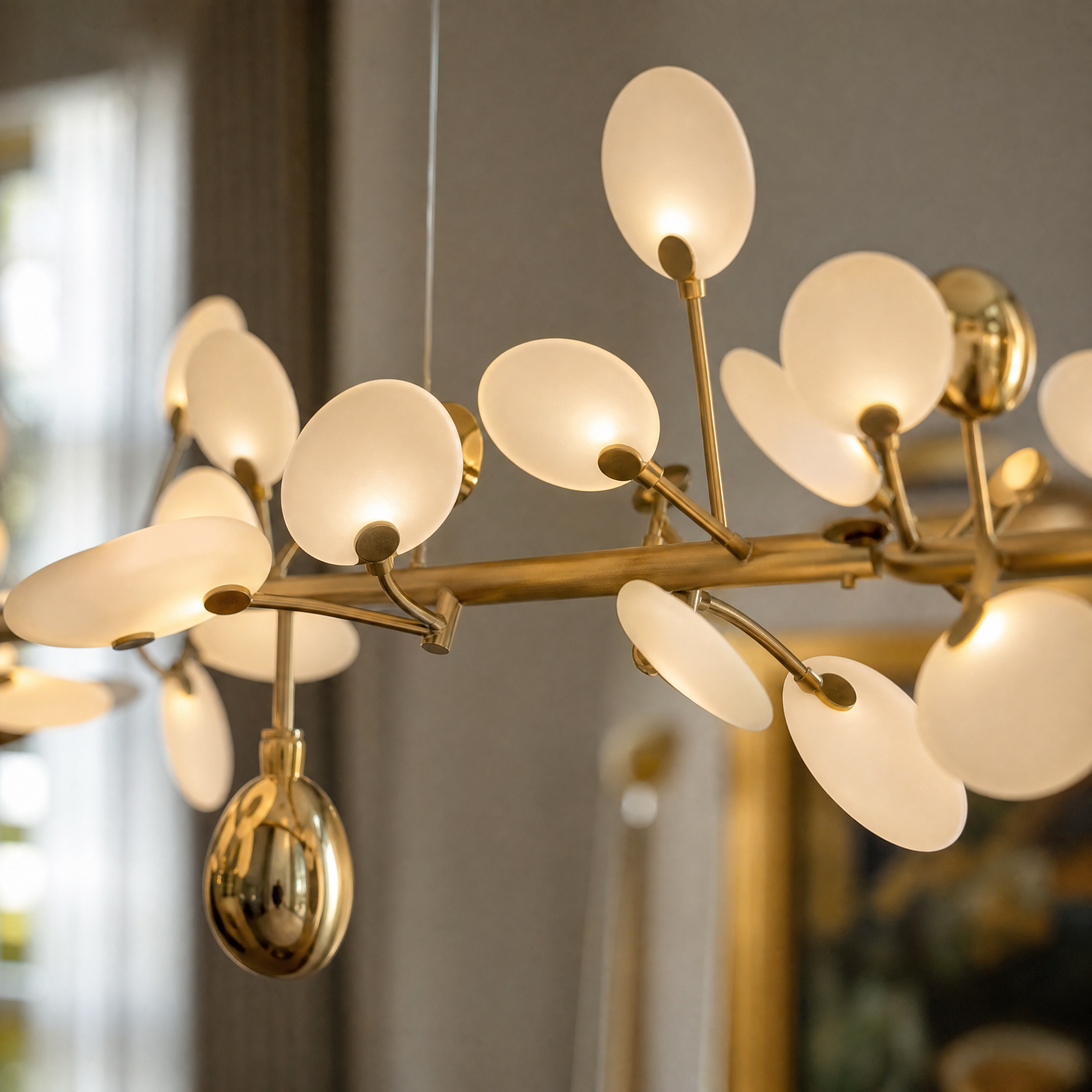 Stilla Brass Linear Chandelier