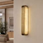 Striscia Alabaster Modern Long Sconces
