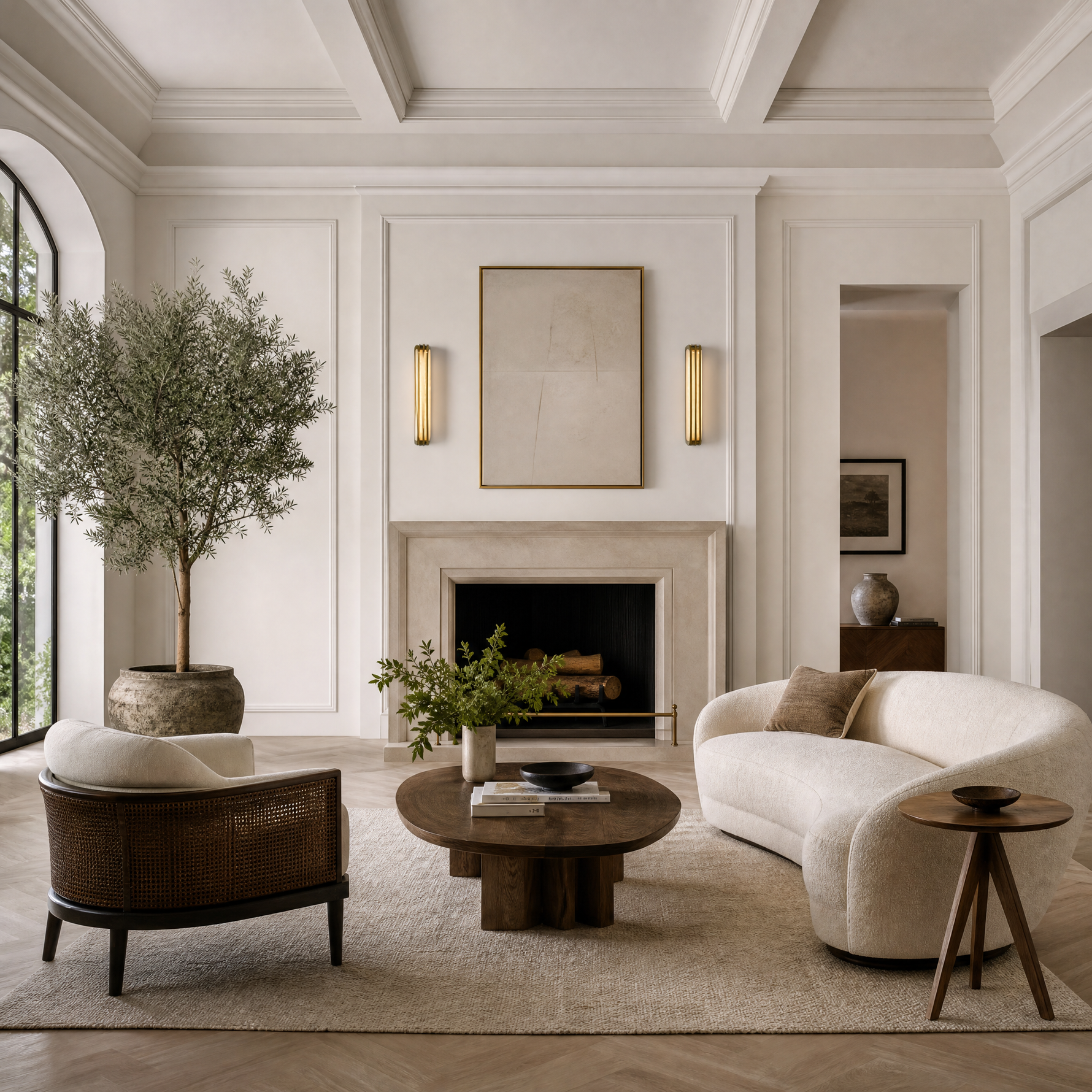 Striscia Alabaster Modern Long Sconces
