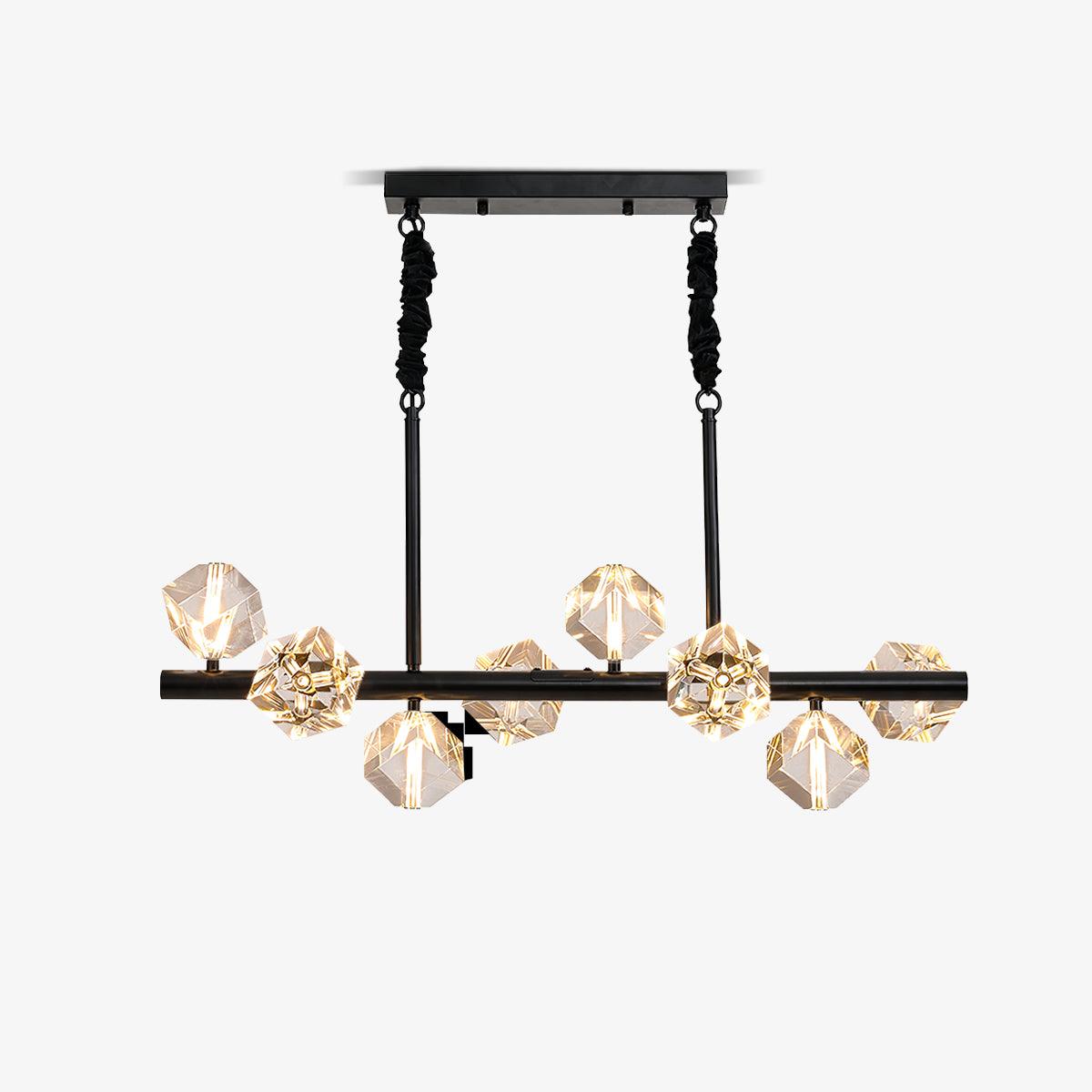 Takku Crystal Chandelier 8‑12 Heads Gold or Black LED