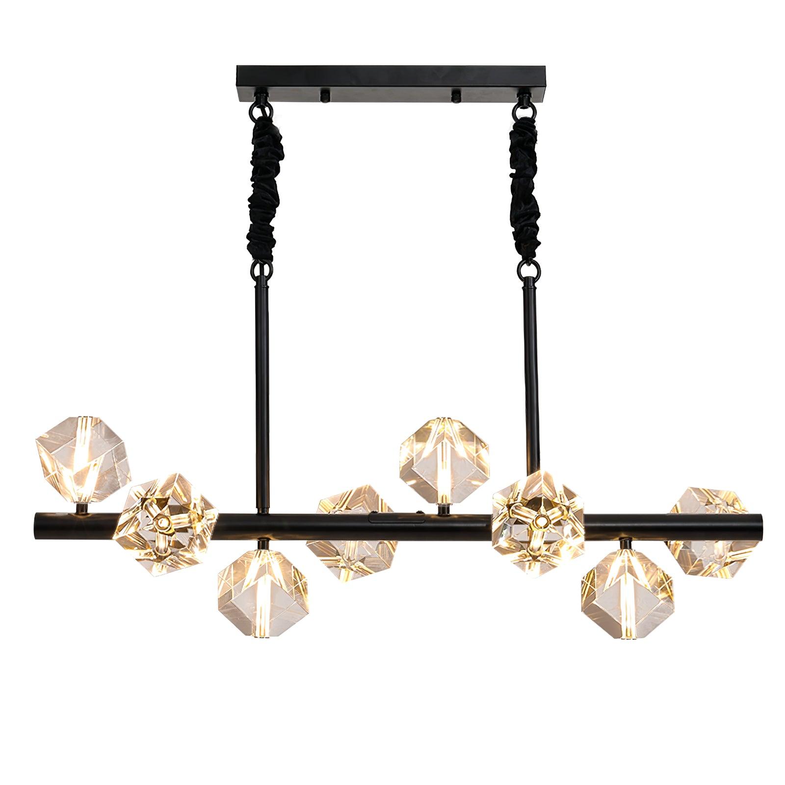 Takku Crystal Chandelier 8‑12 Heads Gold or Black LED