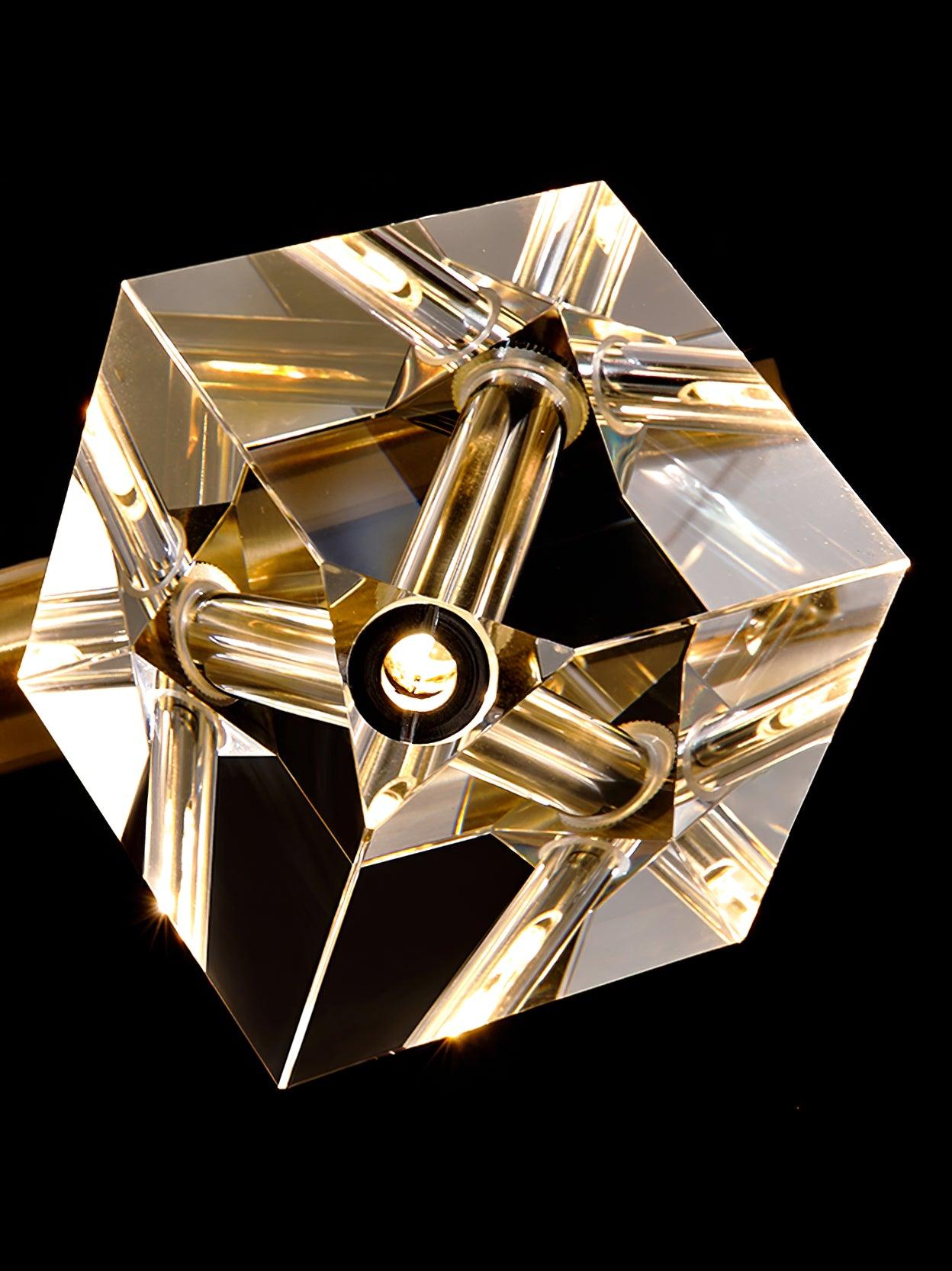 Takku Crystal Chandelier 8‑12 Heads Gold or Black LED