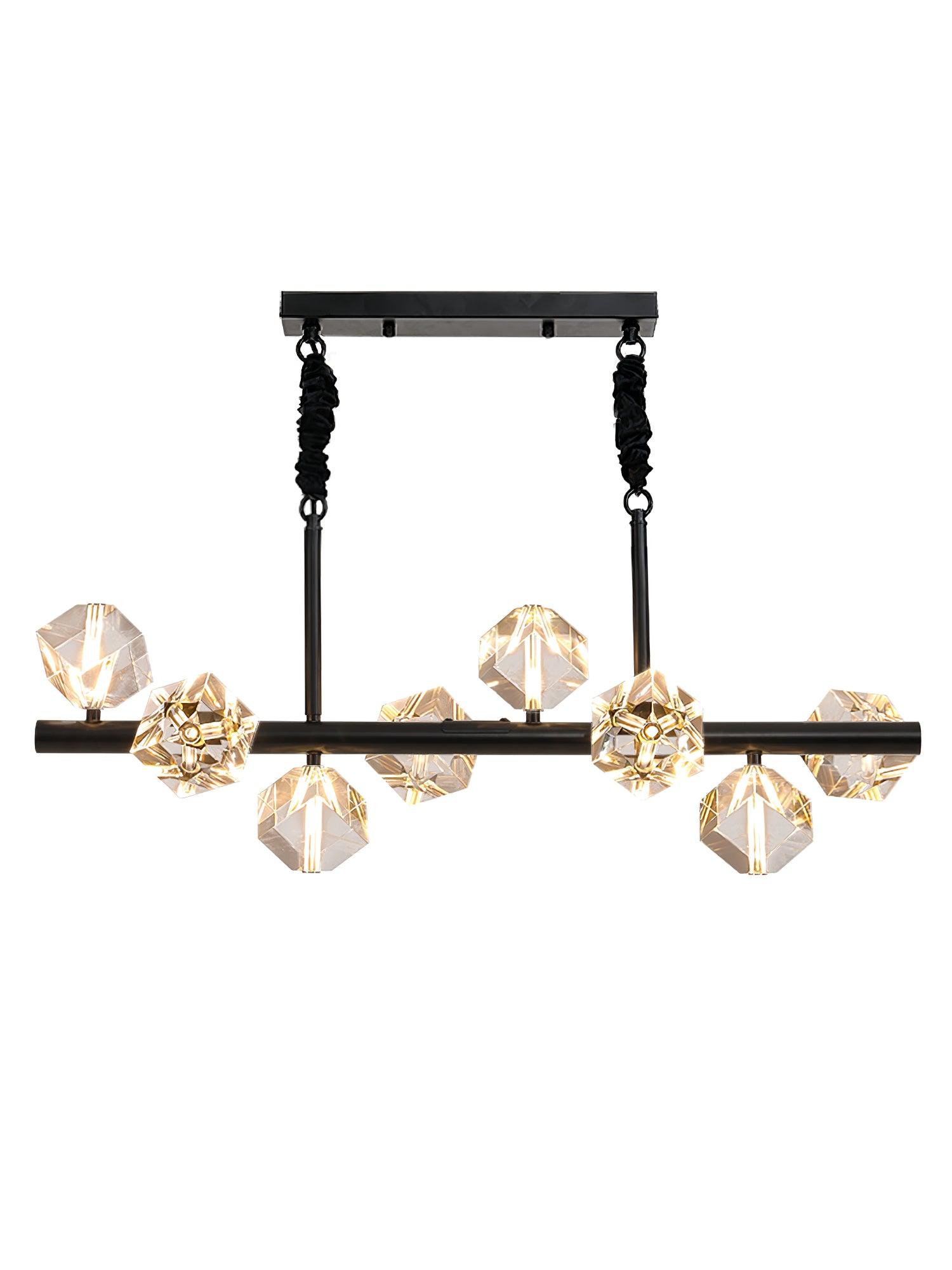 Takku Crystal Chandelier 8‑12 Heads Gold or Black LED