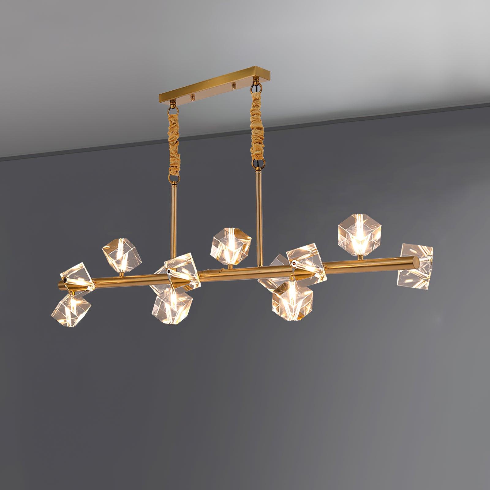 Takku Crystal Chandelier 8‑12 Heads Gold or Black LED